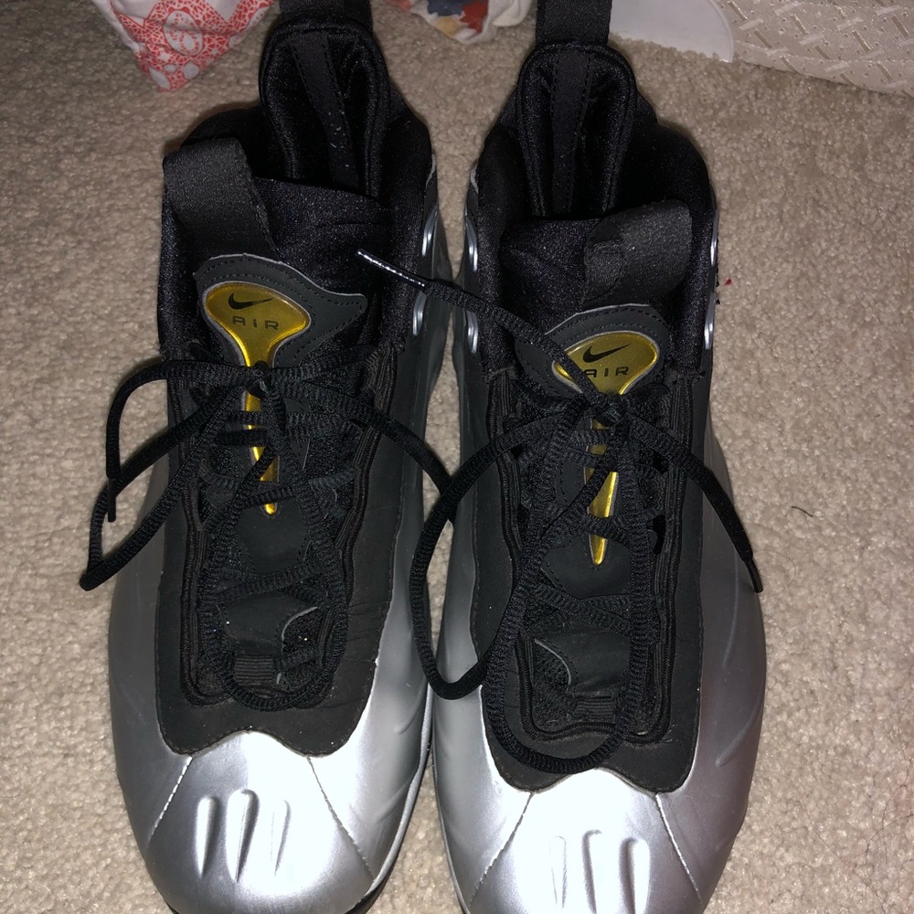 Nike Foamposite Max Tim Duncan Silver Pro Black